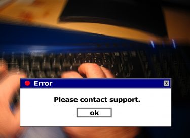 photo of error message for article by Dr Anne Malatt on "When Doctors Make Mistakes"