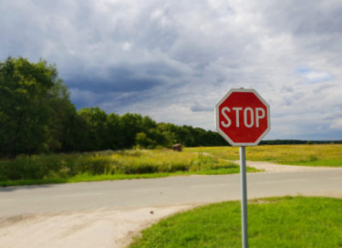 stop sign for article on Self-care programme 2022: 1. Stop by Dr Anne Malatt